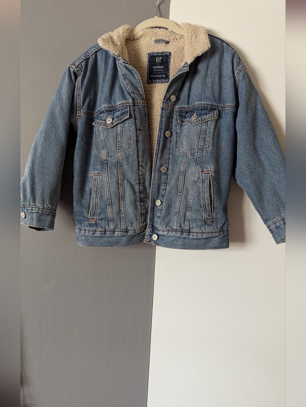 Gap Teen Sherpa Lined Jean Jacket